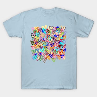 Heart Pattern T-Shirt